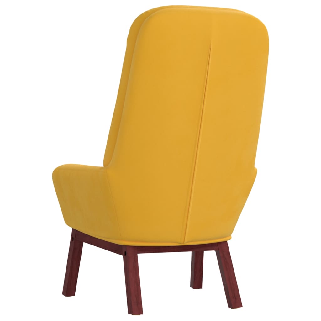 vidaXL Sillón de relax de terciopelo amarillo mostaza