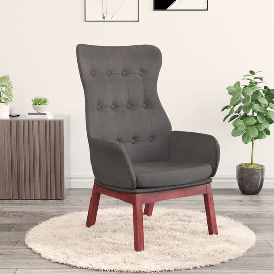 vidaXL Sillón de relax de tela gris oscuro