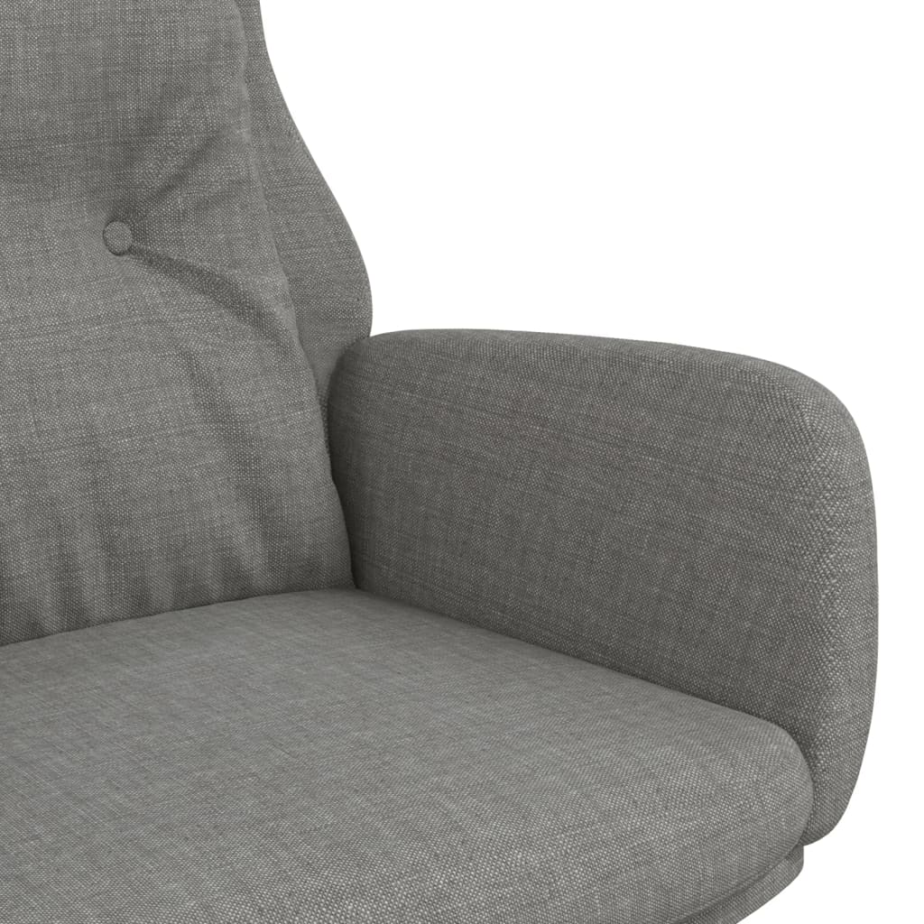 vidaXL Sillón de relax de tela gris claro