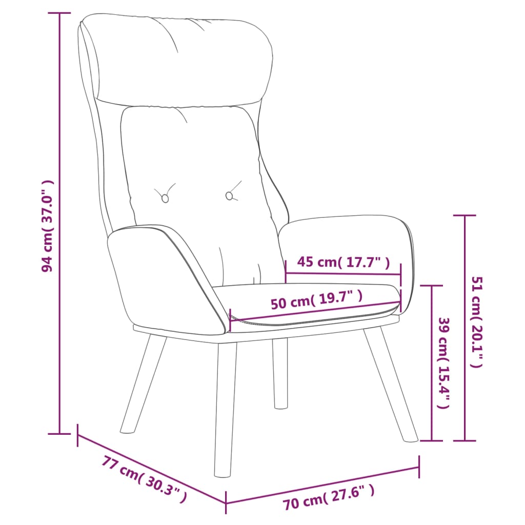 vidaXL Sillón de relax de tela gris claro