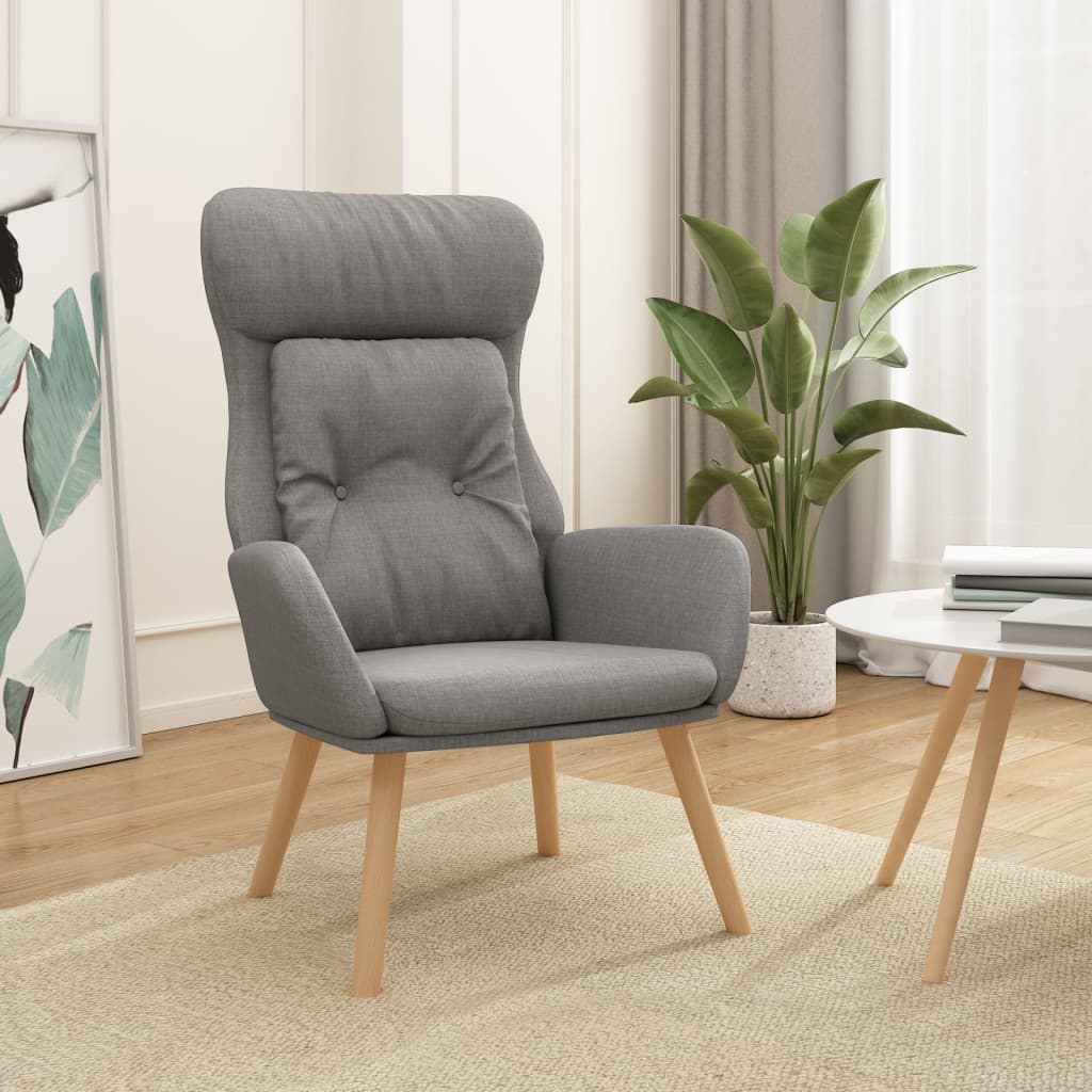 vidaXL Sillón de relax de tela gris claro