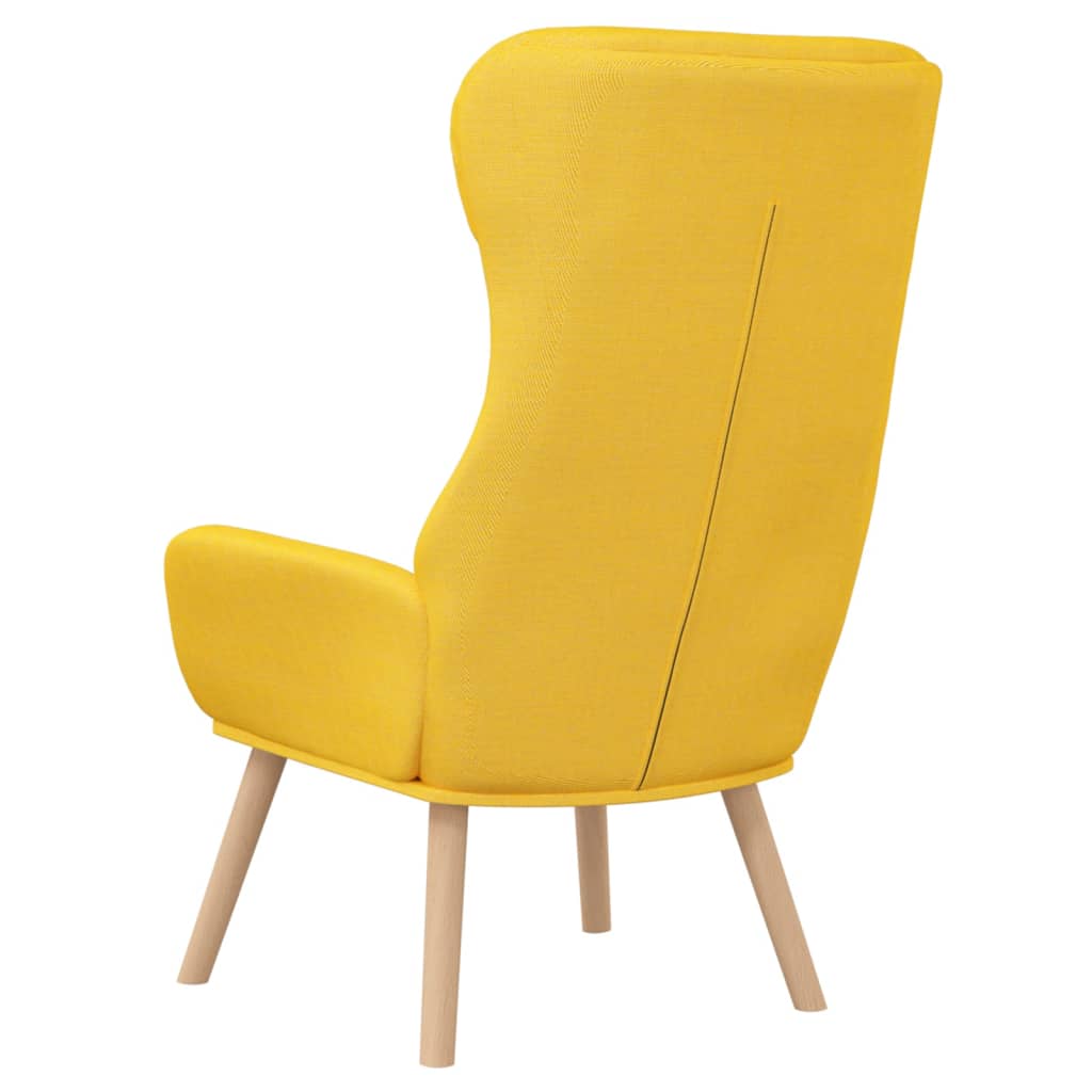 vidaXL Sillón de relax de tela amarillo mostaza