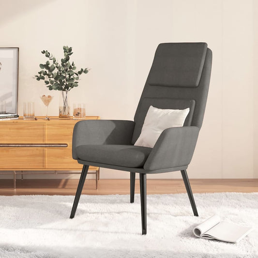 vidaXL Sillón de relax de tela gris claro