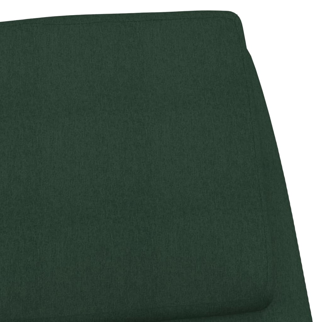 vidaXL Sillón de relax de tela verde oscuro