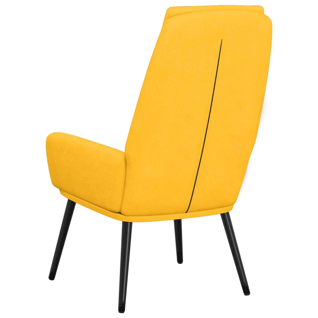 vidaXL Sillón de relax de tela amarillo mostaza