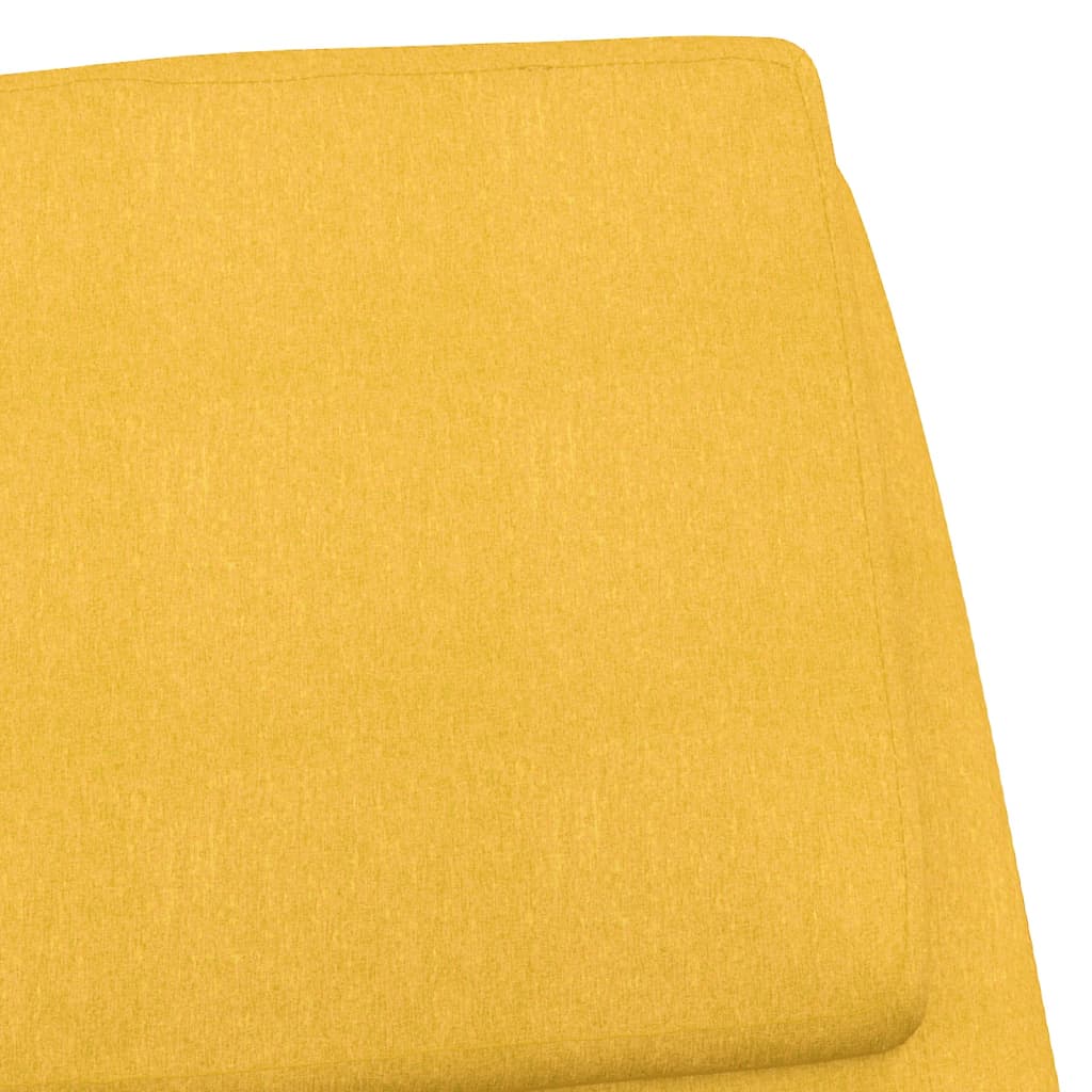 vidaXL Sillón de relax de tela amarillo mostaza