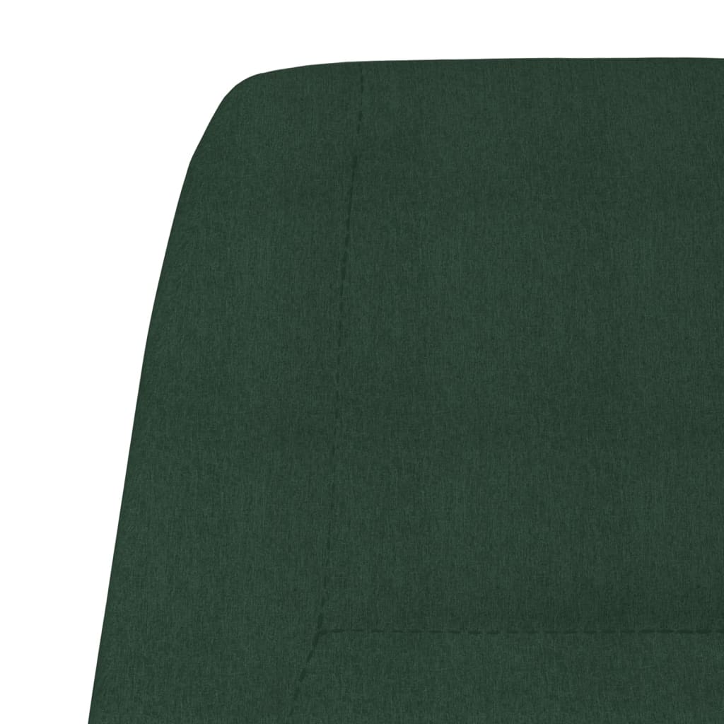 vidaXL Sillón de relax de tela verde oscuro