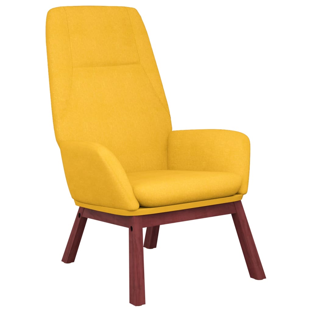 vidaXL Sillón de relax de tela amarillo mostaza