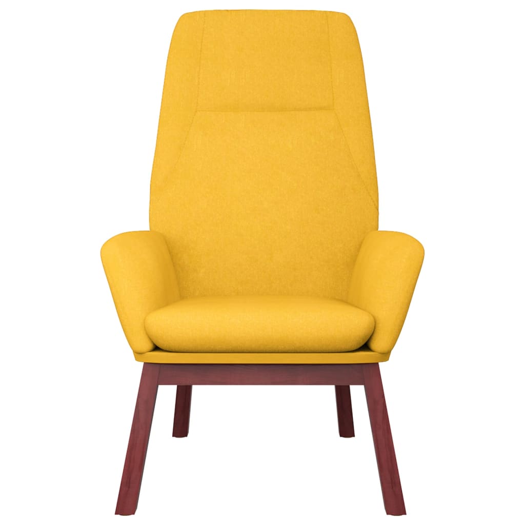 vidaXL Sillón de relax de tela amarillo mostaza