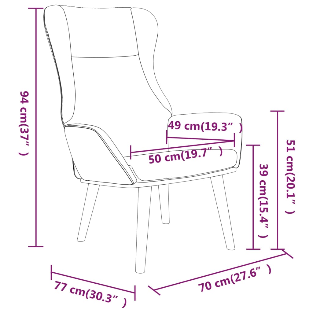 vidaXL Sillón de relax de tela verde oscuro