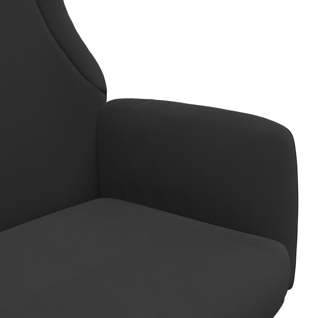 vidaXL Sillón de relax de tela negro