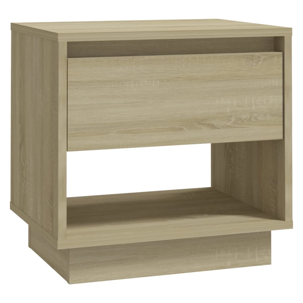 vidaXL Mesita de noche madera contrachapada roble Sonoma 45x34x44 cm