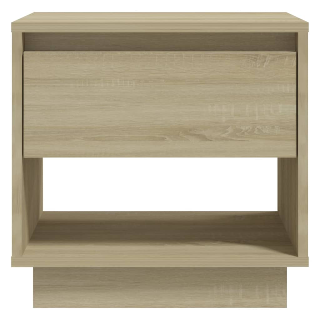 vidaXL Mesita de noche madera contrachapada roble Sonoma 45x34x44 cm