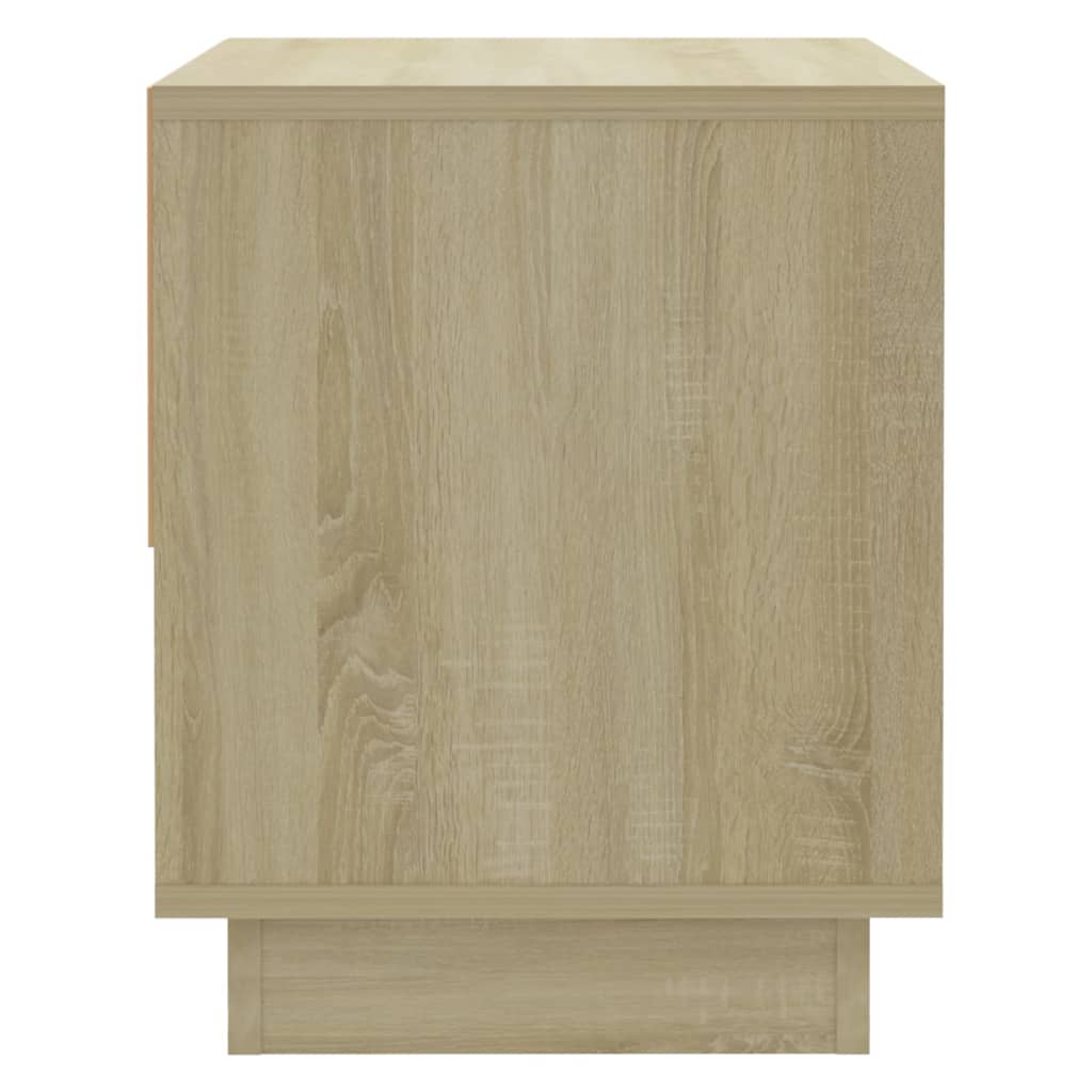 vidaXL Mesita de noche madera contrachapada roble Sonoma 45x34x44 cm