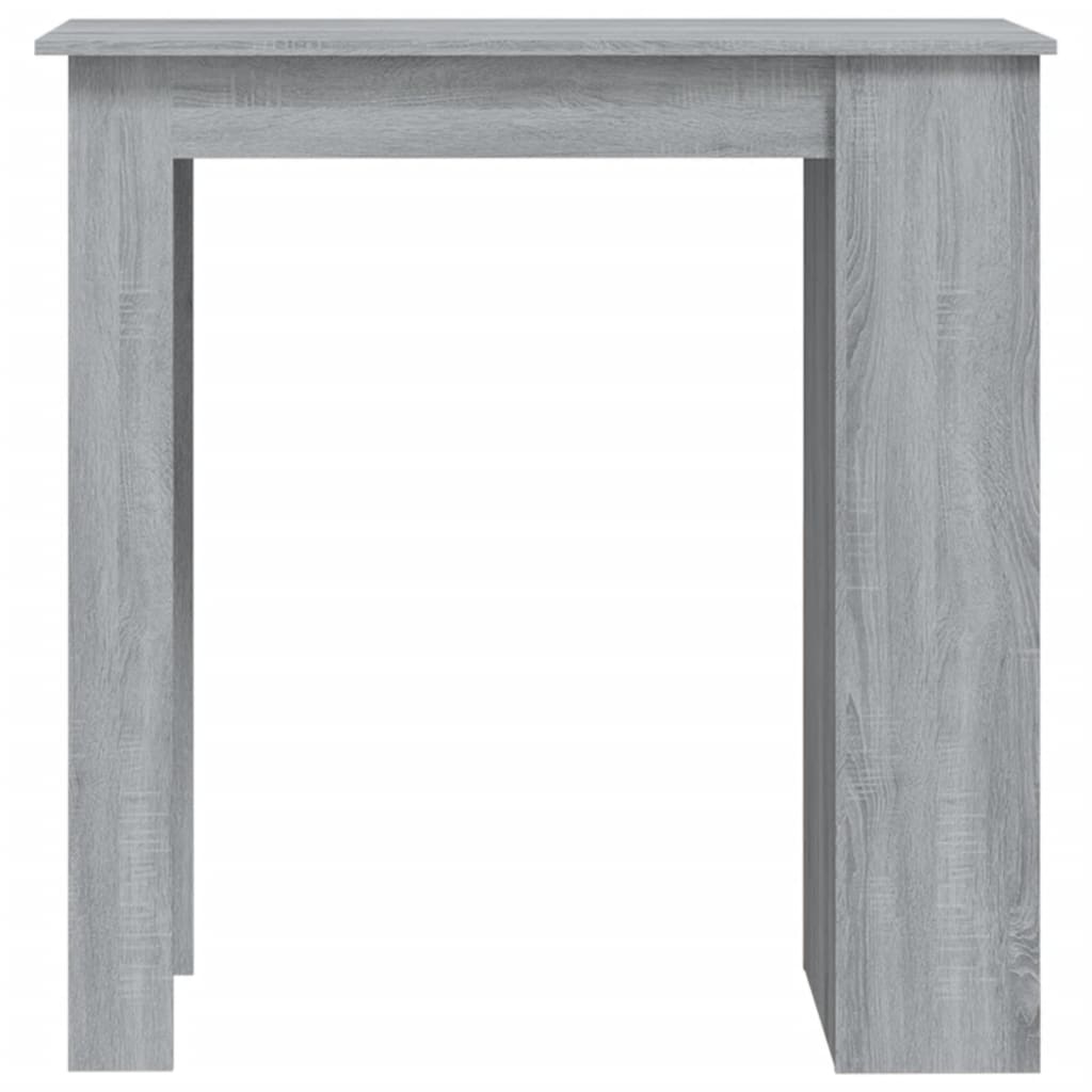 vidaXL Mesa alta con estante gris Sonoma 102x50x103,5 cm