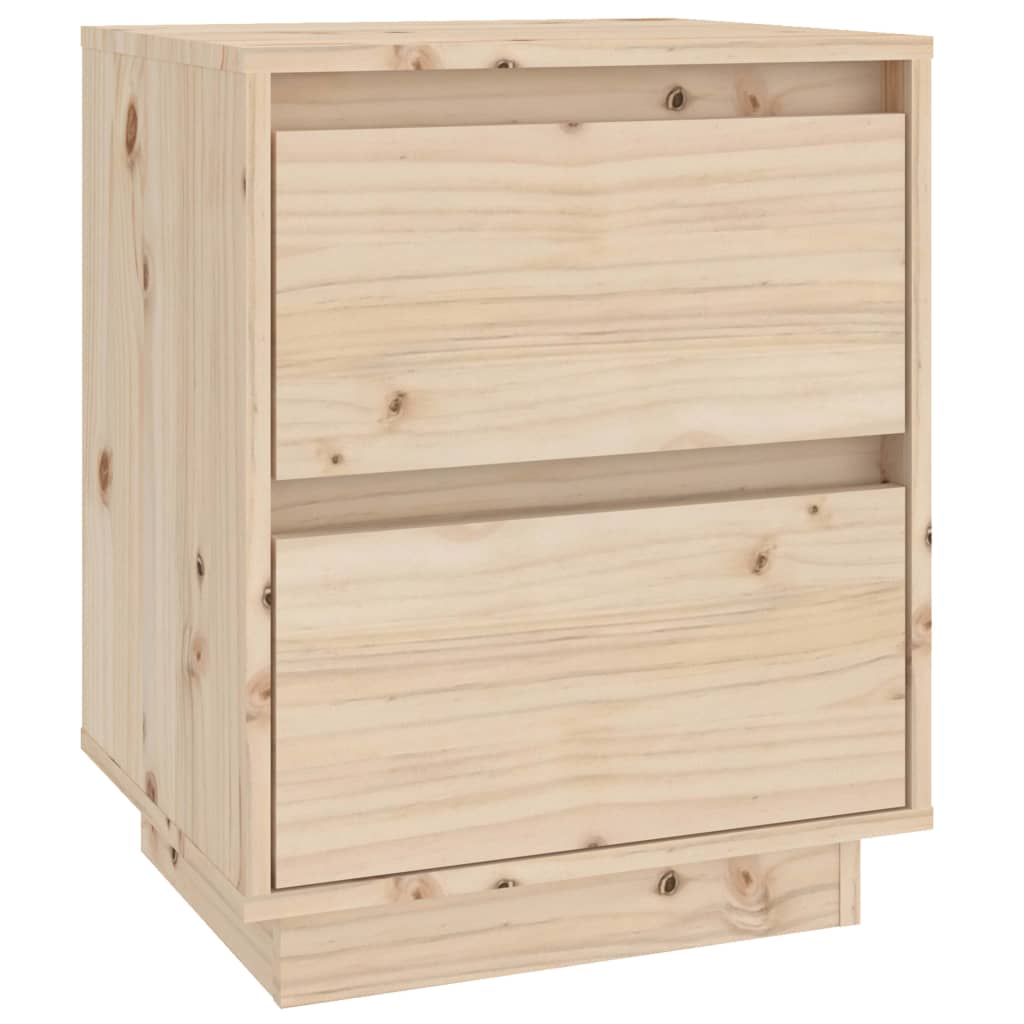 vidaXL Mesita de noche madera maciza de pino 40x35x50 cm