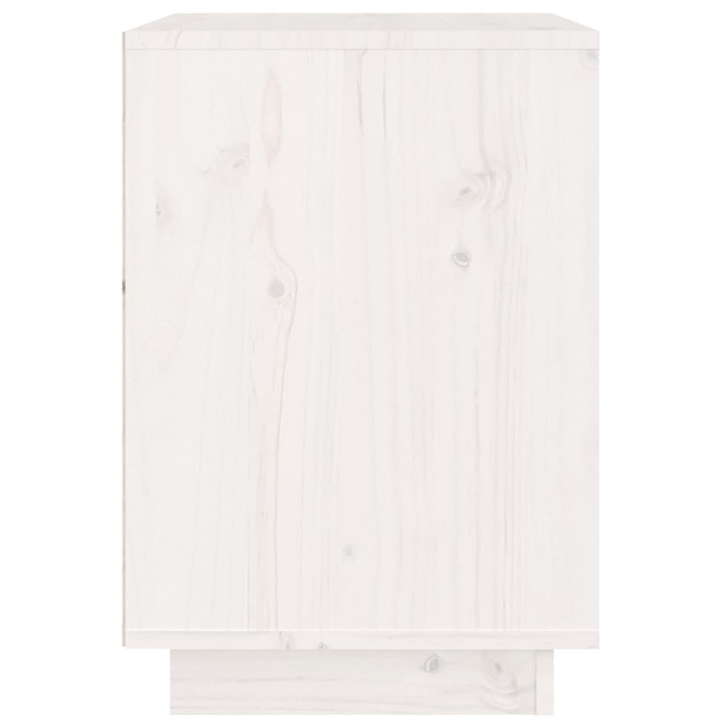 vidaXL Mesitas de noche 2 uds madera maciza de pino blanco 40x35x50 cm