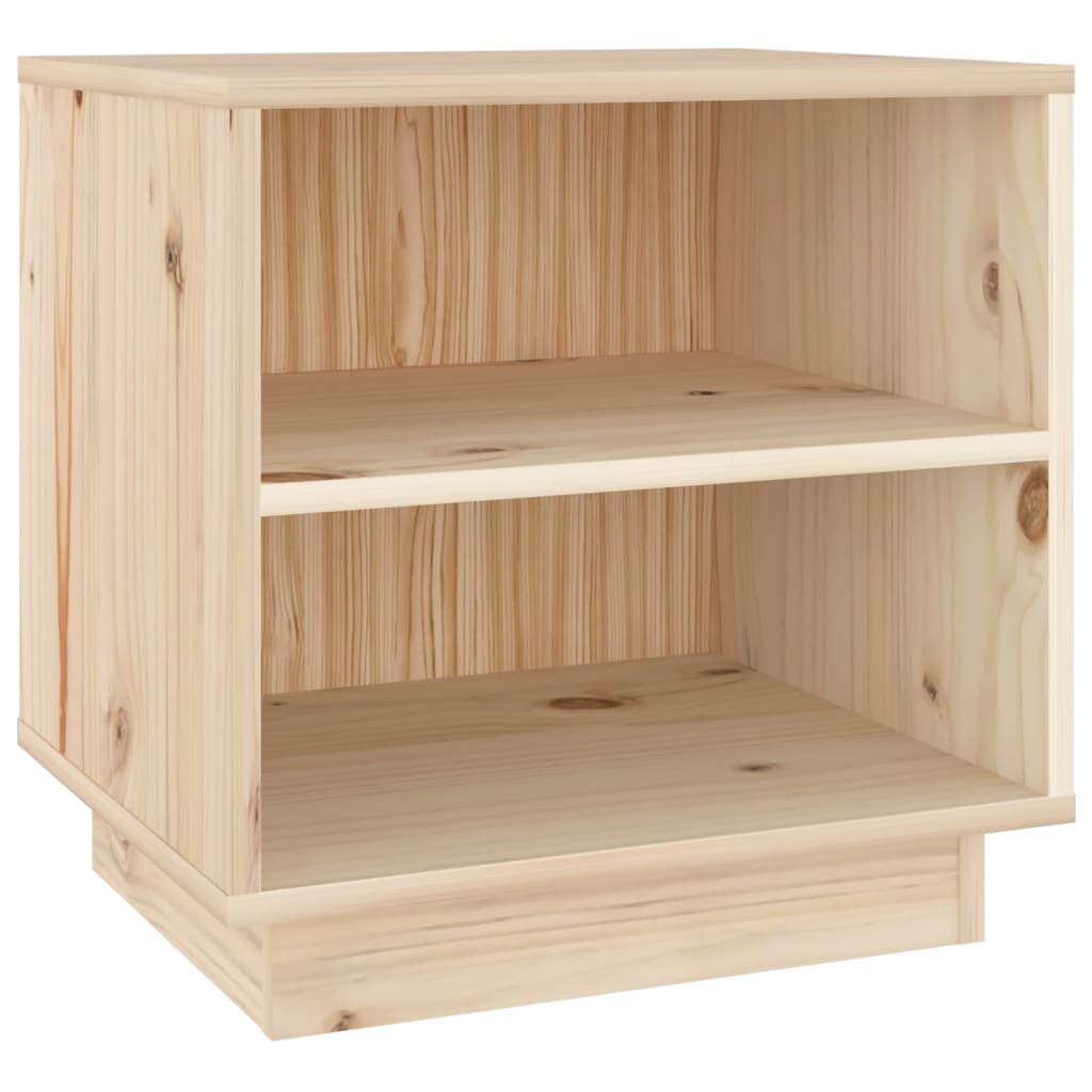 vidaXL Mesita de noche de madera maciza de pino 40x34x40 cm