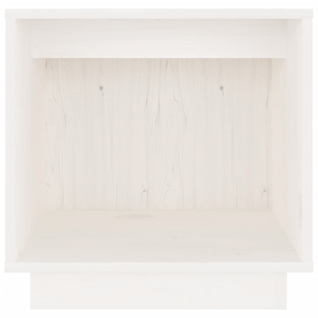 vidaXL Mesitas de noche 2 uds madera maciza de pino blanco 40x30x40 cm