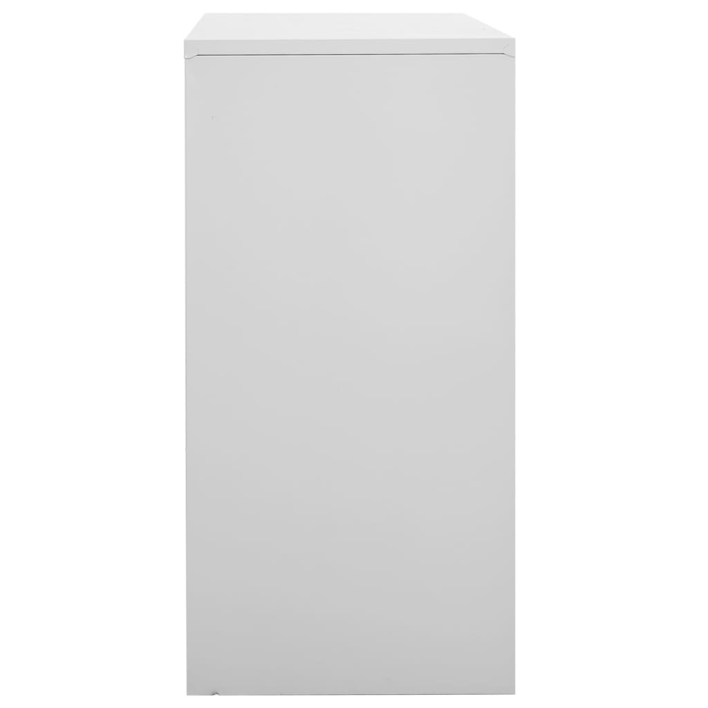 vidaXL Armarios taquilla 5 uds de acero gris claro 90x45x92,5 cm