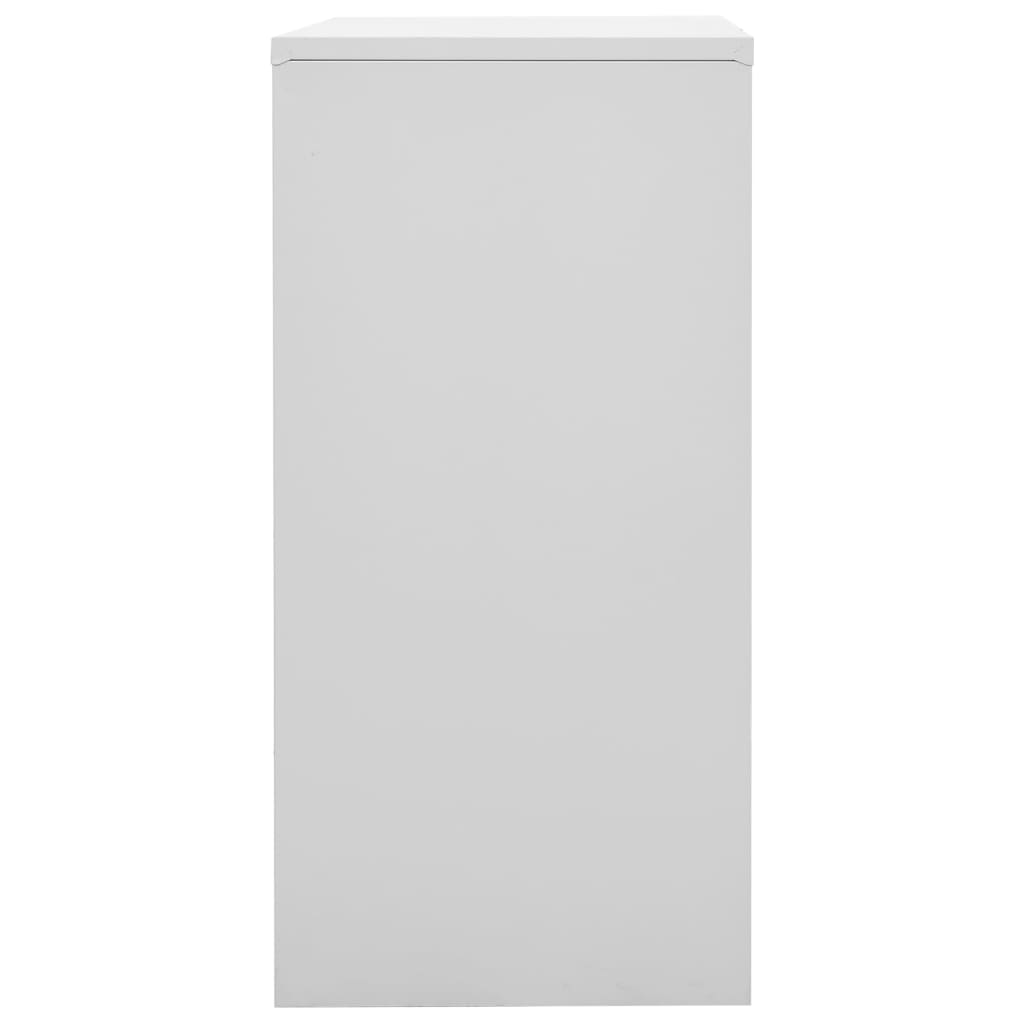 vidaXL Armarios taquilla 5 uds de acero gris y rojo 90x45x92,5 cm