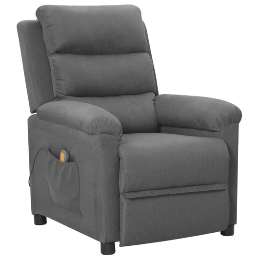 vidaXL Sillón de masaje tela gris claro