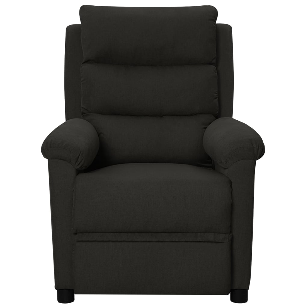 vidaXL Sillón de masaje de tela negro