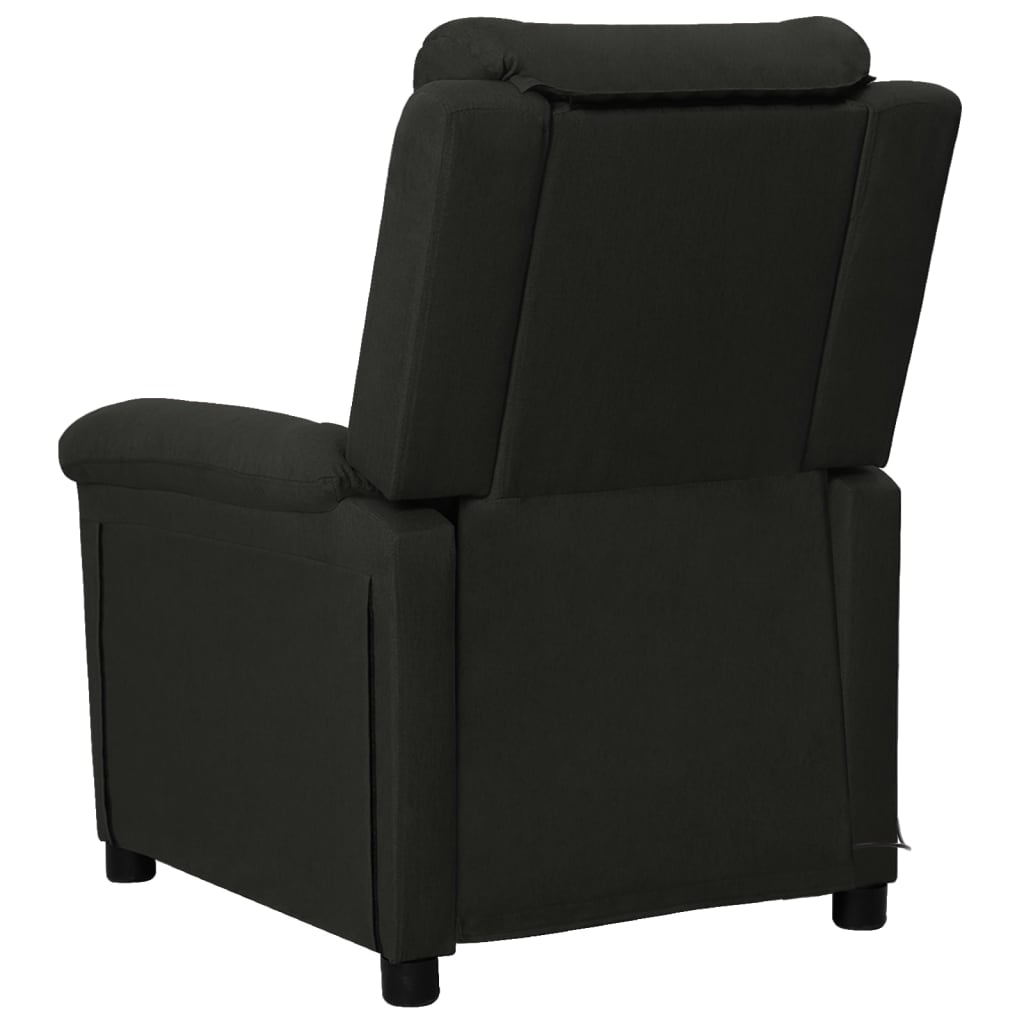 vidaXL Sillón de masaje de tela negro