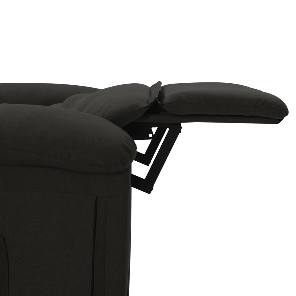 vidaXL Sillón de masaje de tela negro