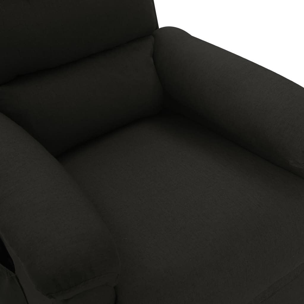 vidaXL Sillón de masaje de tela negro