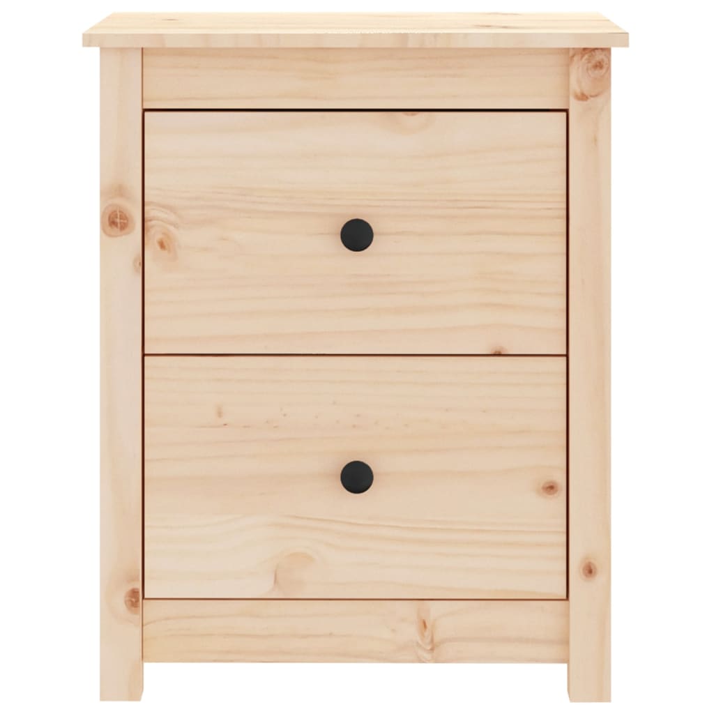 vidaXL Mesitas de noche 2 uds madera maciza de pino 50x35x61,5 cm