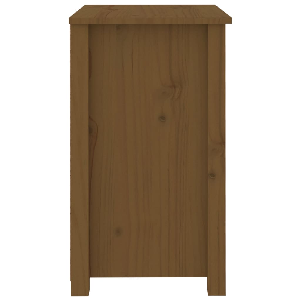 vidaXL Mesitas de noche 2 uds madera de pino marrón miel 50x35x61,5 cm