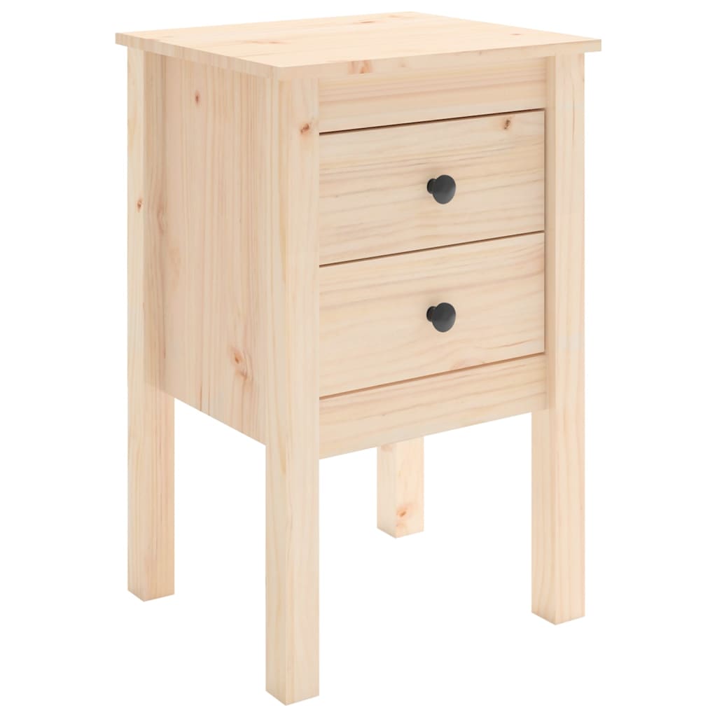 vidaXL Mesita de noche madera maciza de pino 40x35x61,5 cm