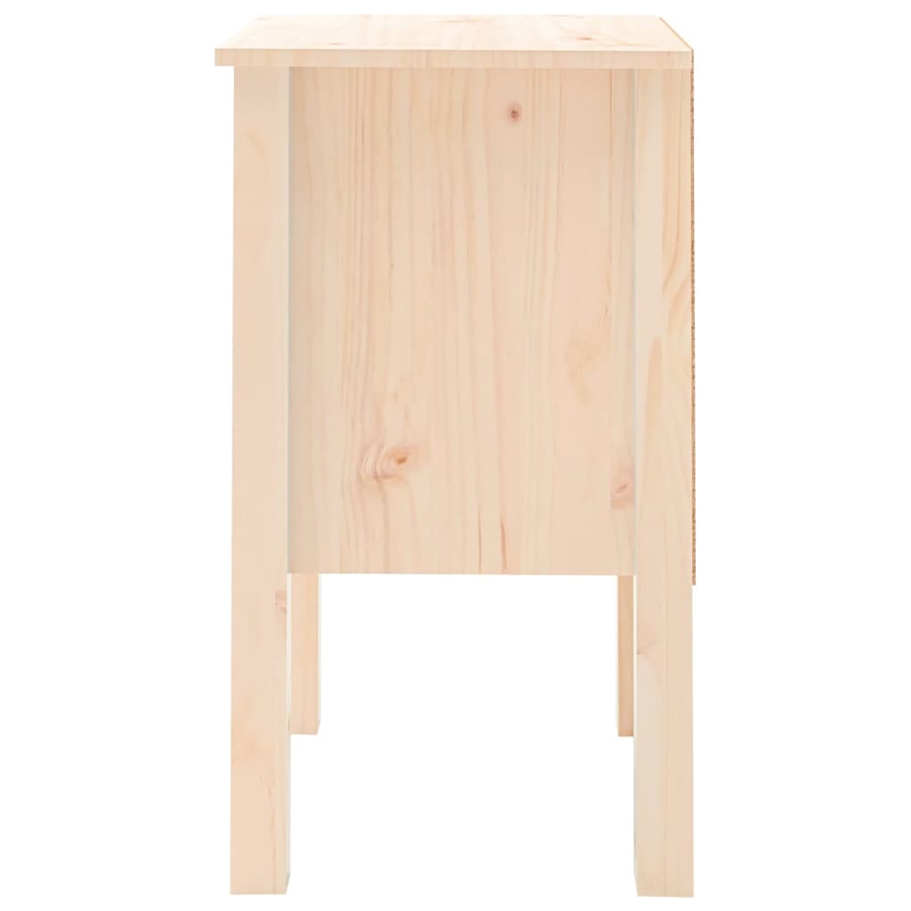 vidaXL Mesita de noche madera maciza de pino 40x35x61,5 cm