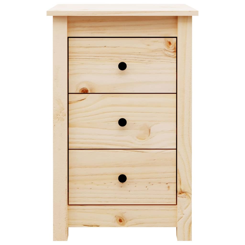 vidaXL Mesita de noche madera maciza de pino 40x35x61,5 cm