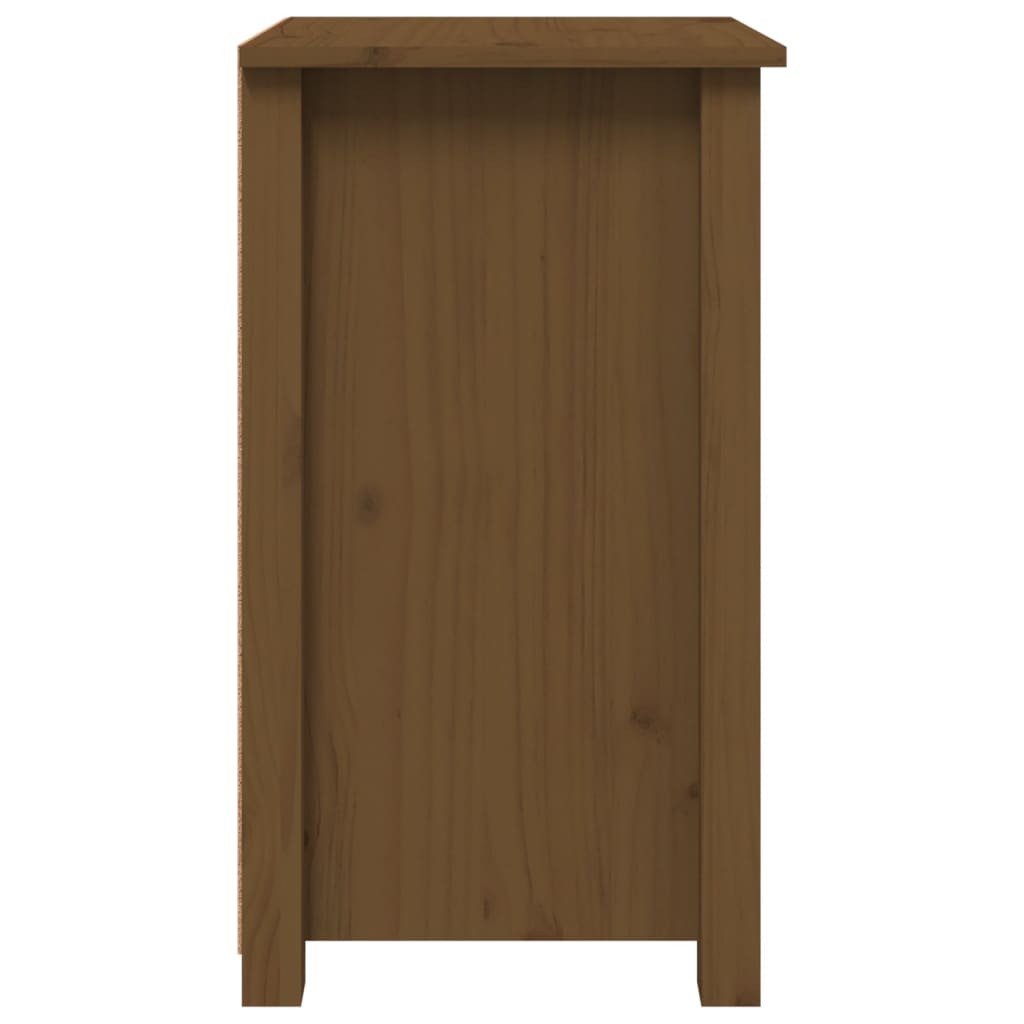 vidaXL Mesitas de noche 2 uds madera de pino marrón miel 40x35x61,5 cm