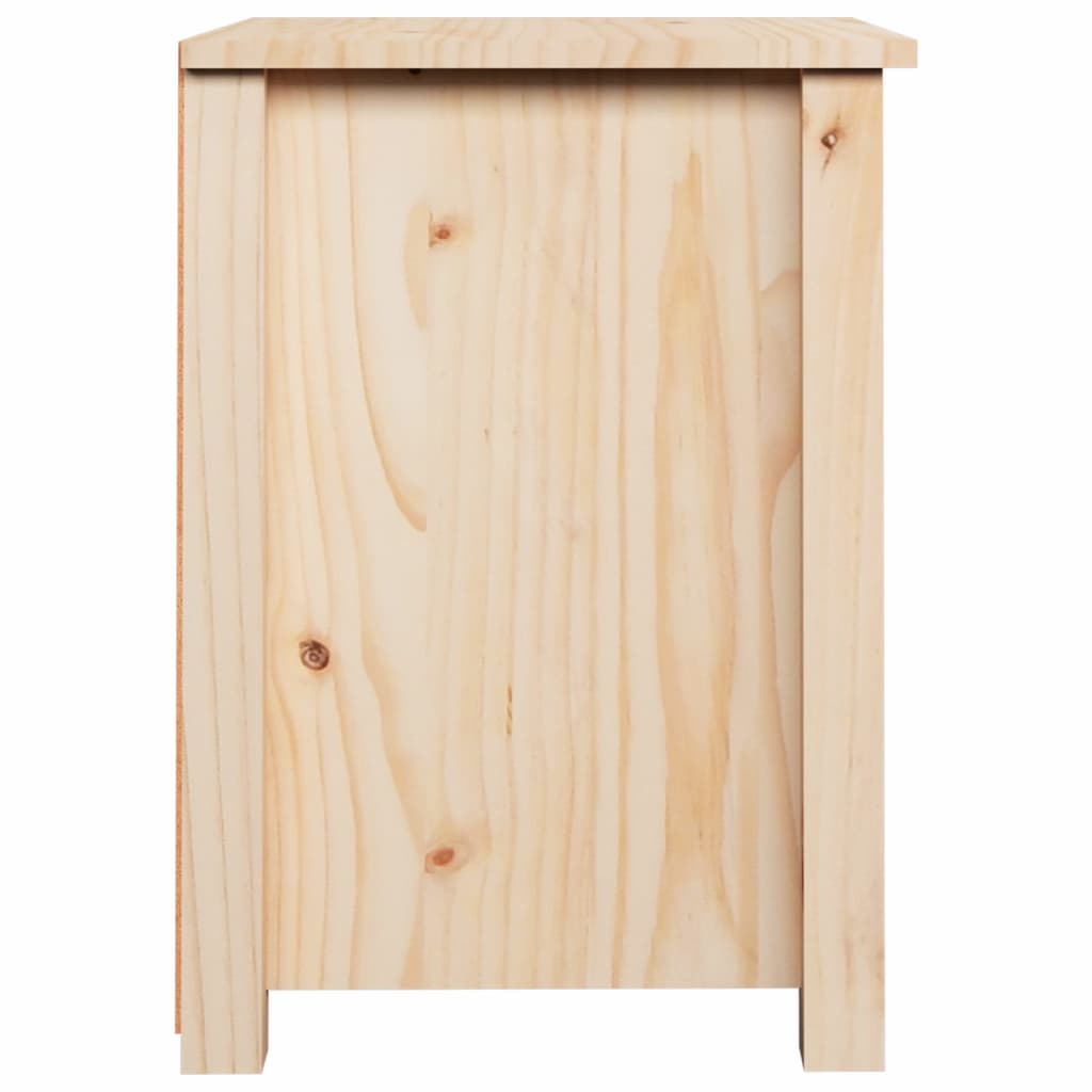 vidaXL Mesitas de noche 2 uds madera maciza de pino 40x35x49 cm