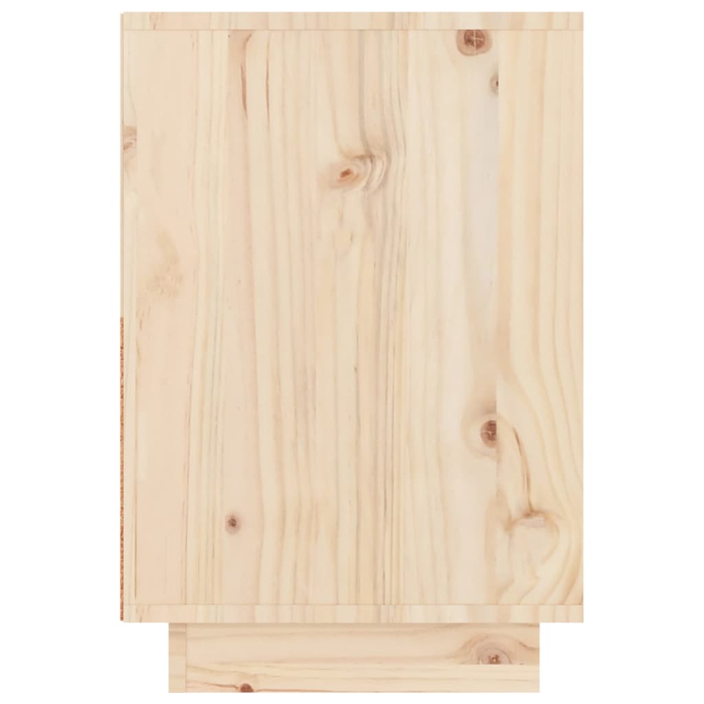 vidaXL Mesitas de noche 2 uds madera maciza de pino 60x34x51 cm