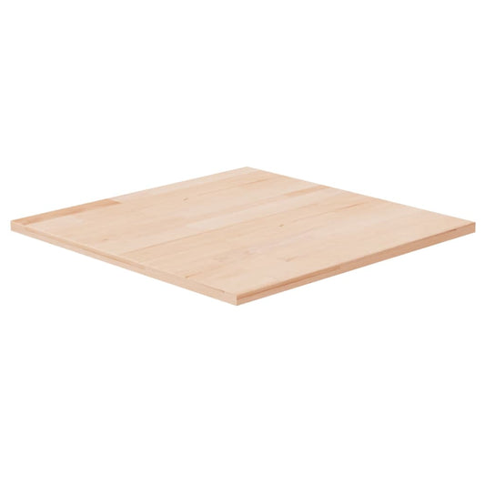 vidaXL Tablero de mesa cuadrada madera roble sin tratar 50x50x1,5 cm