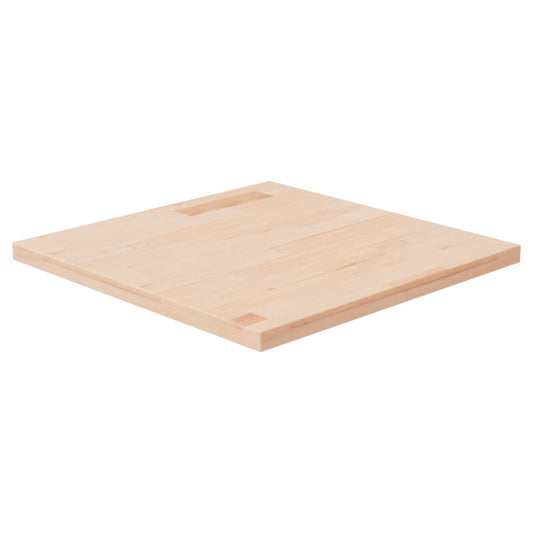 vidaXL Tablero de mesa cuadrada madera roble sin tratar 50x50x2,5 cm