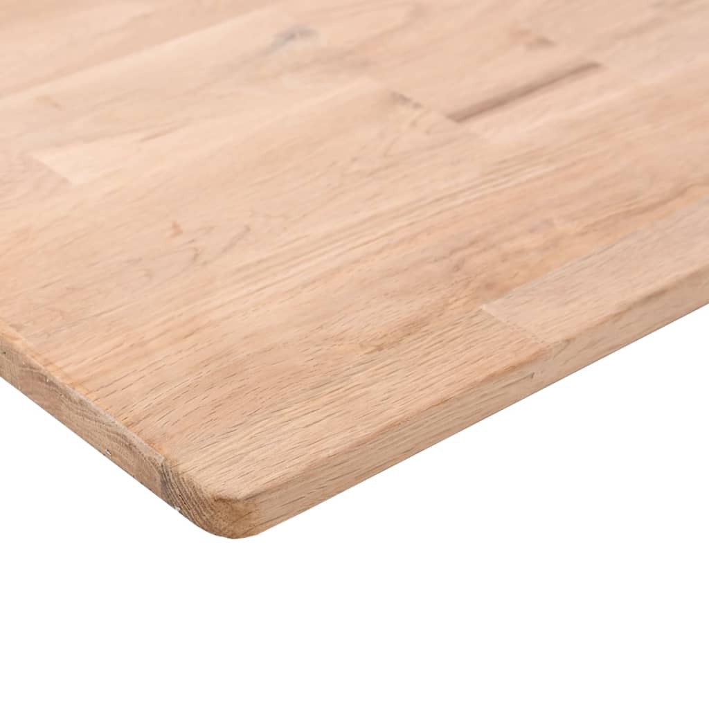 vidaXL Tablero de mesa cuadrada madera roble sin tratar 50x50x2,5 cm