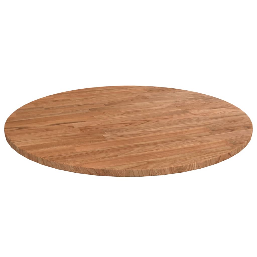 vidaXL Tablero de mesa redonda madera roble marrón claro Ø50x1,5 cm