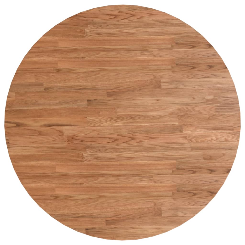 vidaXL Tablero de mesa redonda madera de roble marrón claro Ø70x1,5 cm