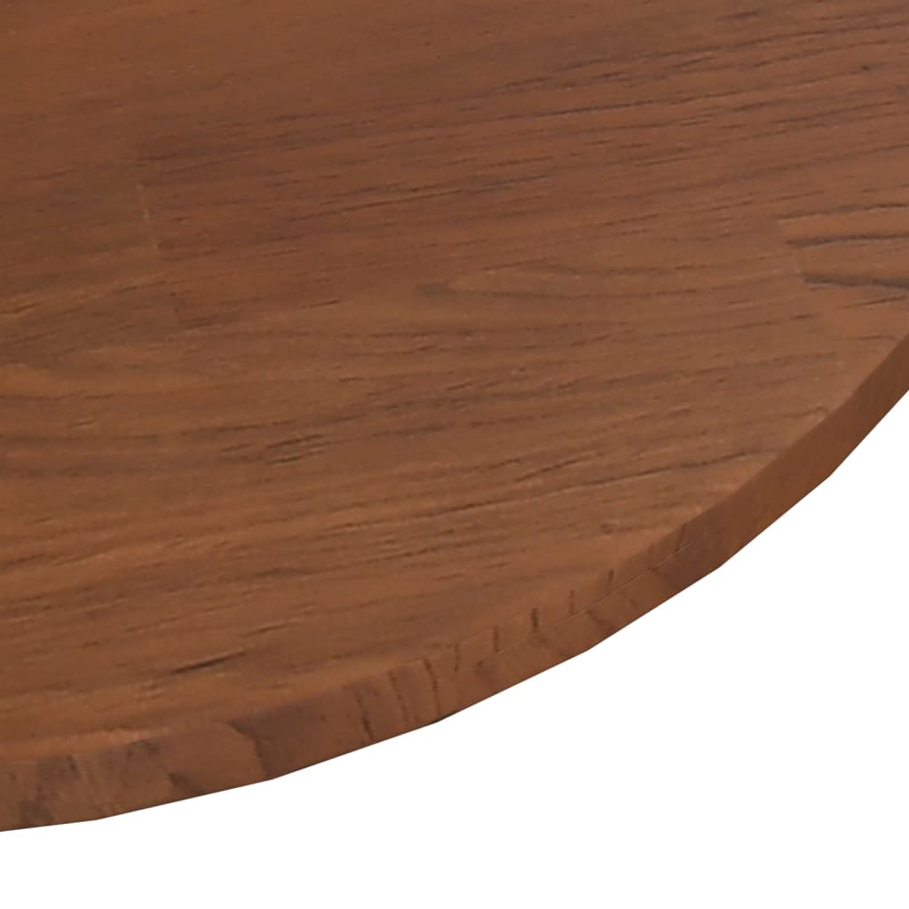 vidaXL Tablero de mesa redonda madera de roble marrón oscuro Ø30x1,5cm