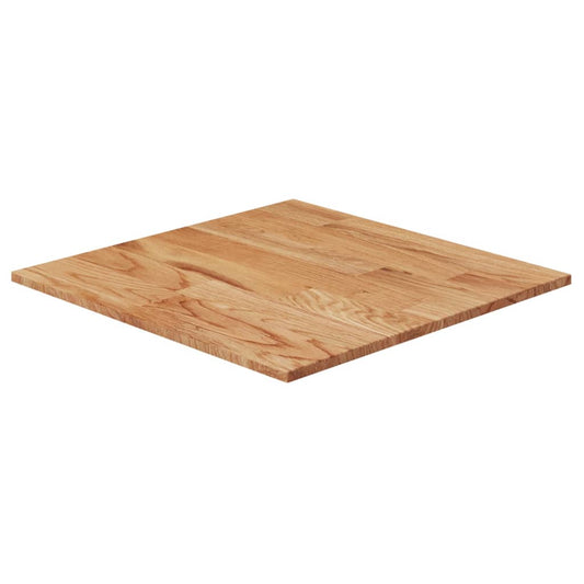 vidaXL Tablero de mesa cuadrado madera roble marrón claro 40x40x1,5 cm