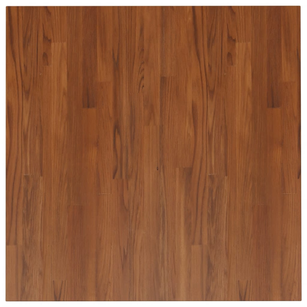 vidaXL Tablero de mesa cuadrada madera roble marrón oscuro 80x80x1,5cm