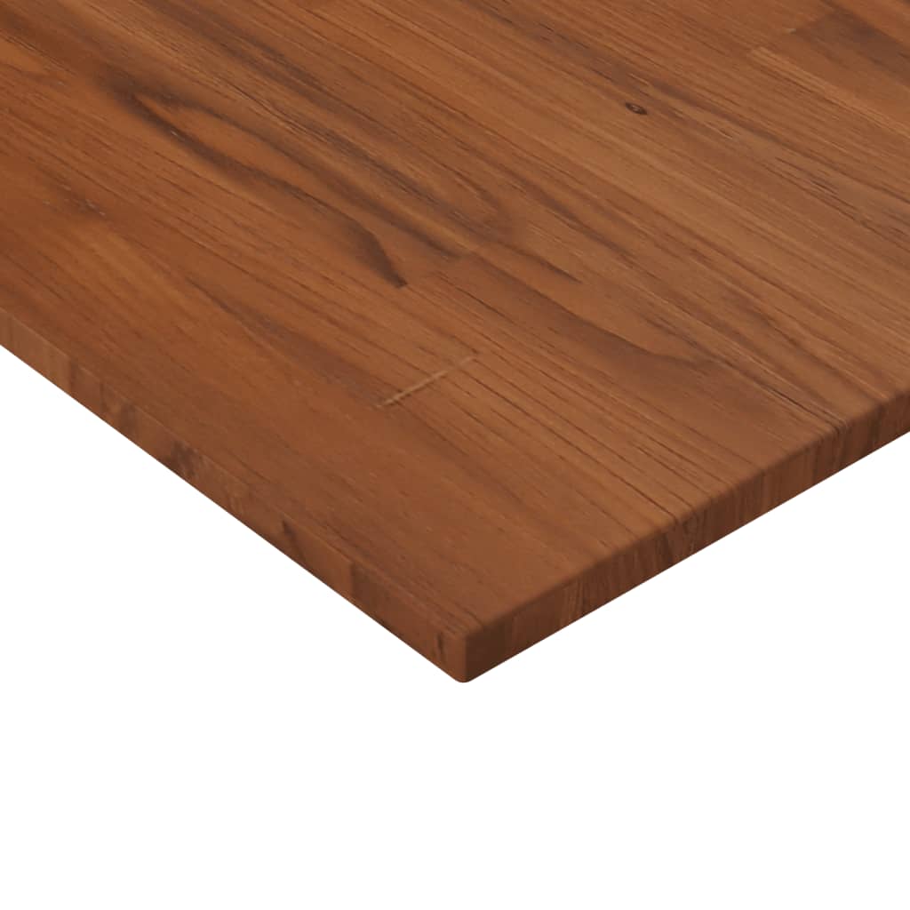 vidaXL Tablero de mesa cuadrada madera roble marrón oscuro 80x80x1,5cm