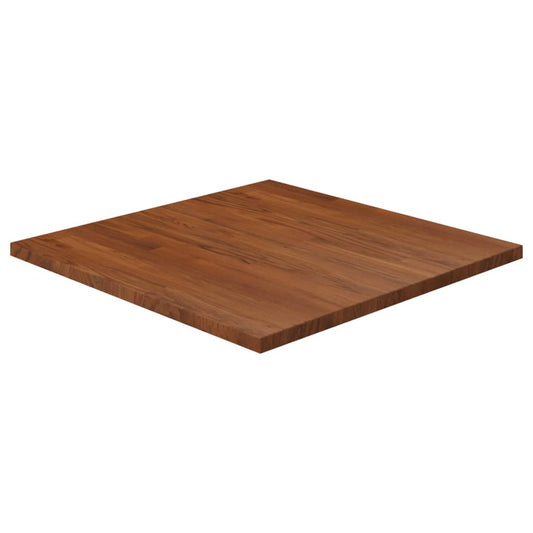 vidaXL Tablero de mesa cuadrada madera roble marrón oscuro 70x70x2,5cm