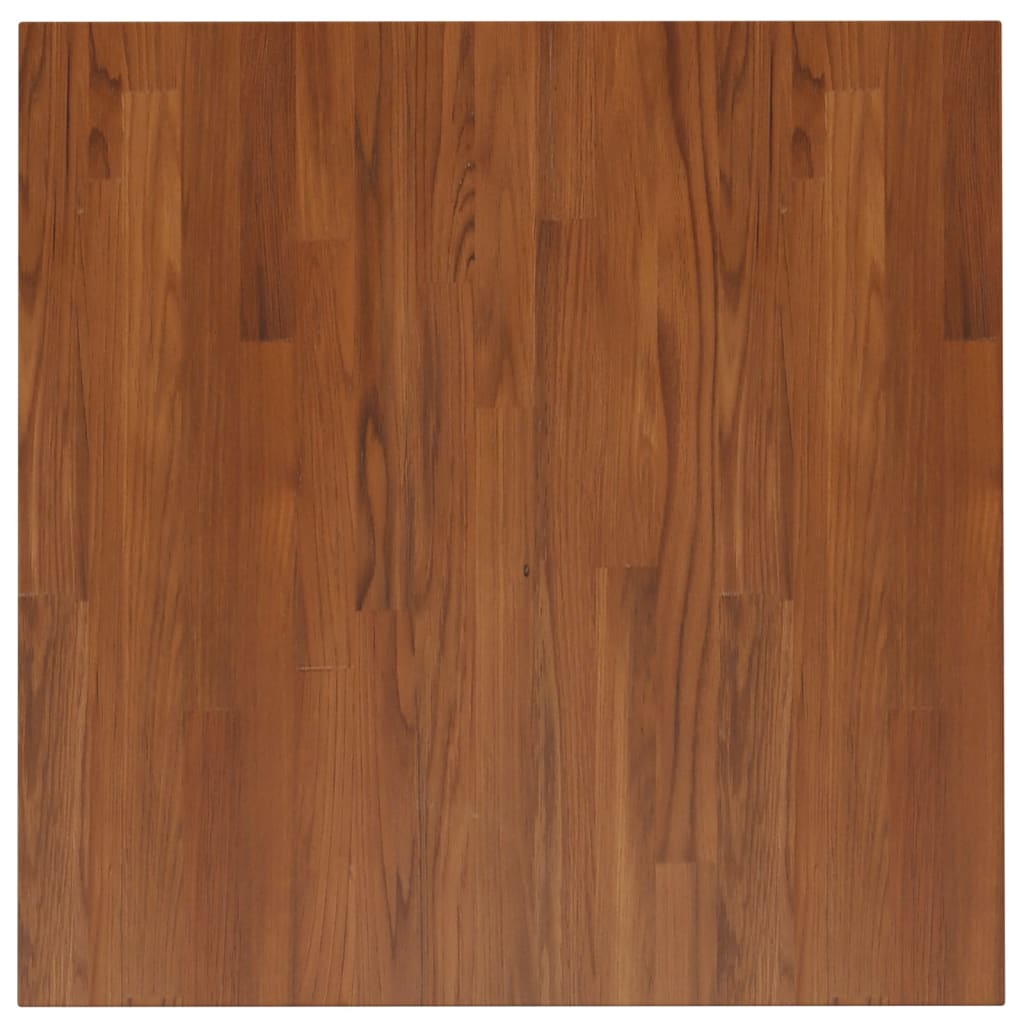 vidaXL Tablero de mesa cuadrada madera roble marrón oscuro 70x70x2,5cm