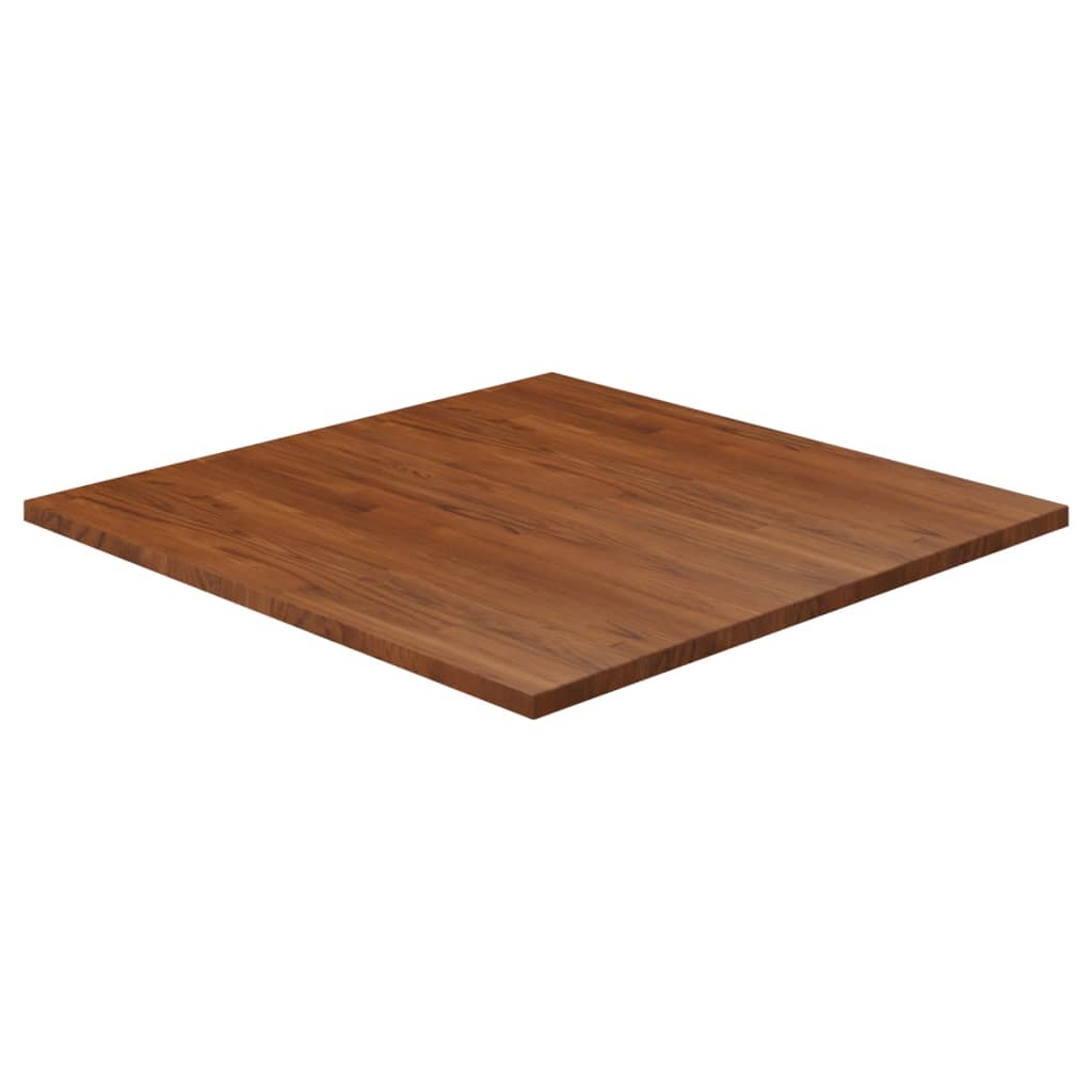 vidaXL Tablero de mesa cuadrada madera roble marrón oscuro 90x90x2,5cm